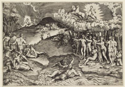 The Triumph of Love, 1545 by Giulio Bonasone