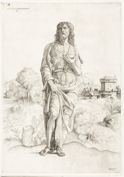 Saint John the Baptist by Giulio Campagnola