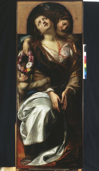 St. Cecilia with Two Angels by Giulio Cesare Procaccini