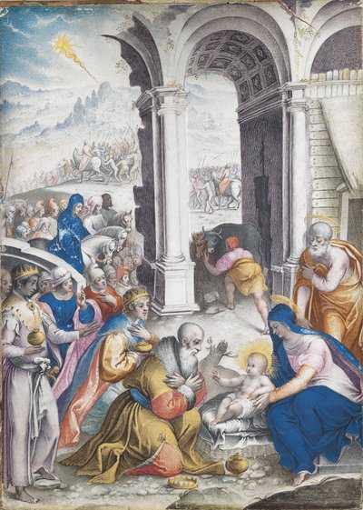 The Adoration of the Magi by Giulio Clovio