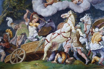 Diomedes Fighting Against Phegeus and Idaios by Giulio Romano