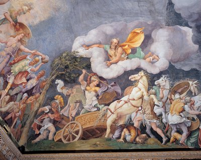 Diomedes killing Tydeus, Phineus and Pandarus by Giulio Romano