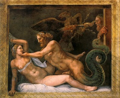 Jupiter and Olympia by Giulio Romano