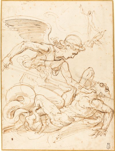 Saint Michael by Giulio Romano