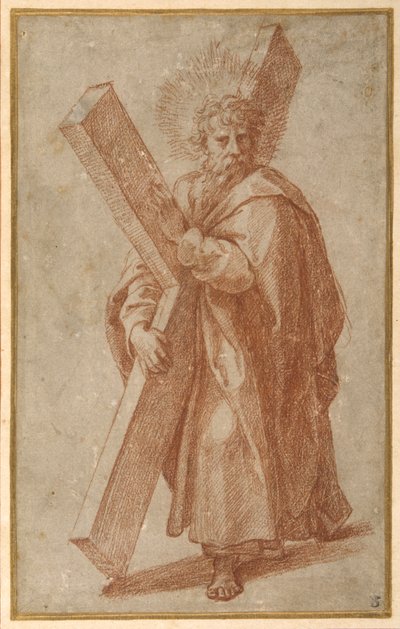 The Twelve Apostles: St. Andrew by Giulio Romano