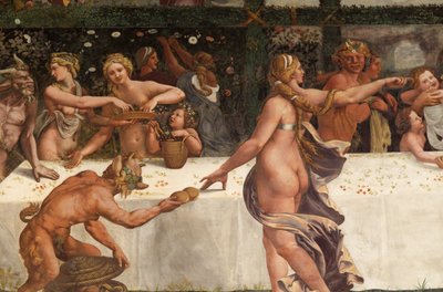 Wedding Feast of Cupid and Psyche (detail) by Giulio Romano