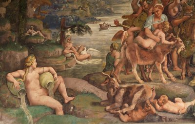 Wedding Feast of Cupid and Psyche (detail) by Giulio Romano