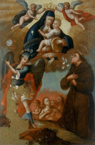 Madonna of Constantinople and Saints by Giuseppe (attr.to) Grimaldi