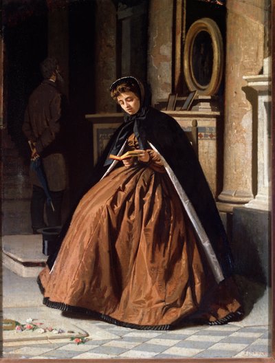 The Prayer by Giuseppe Abbati