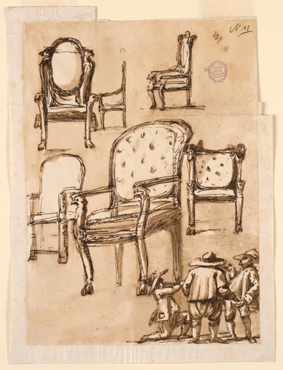 Chairs by Giuseppe Barberi