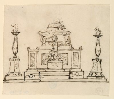 Elevation of a Sepulchral Monument by Giuseppe Barberi