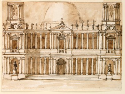 Elevation of a Church by Giuseppe Barberi