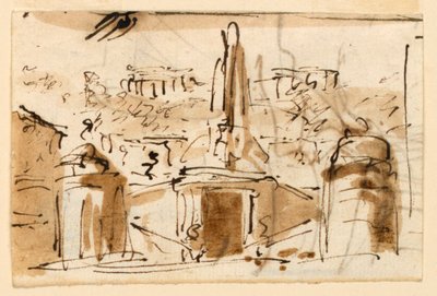 Fountain in a Mountainous Country by Giuseppe Barberi