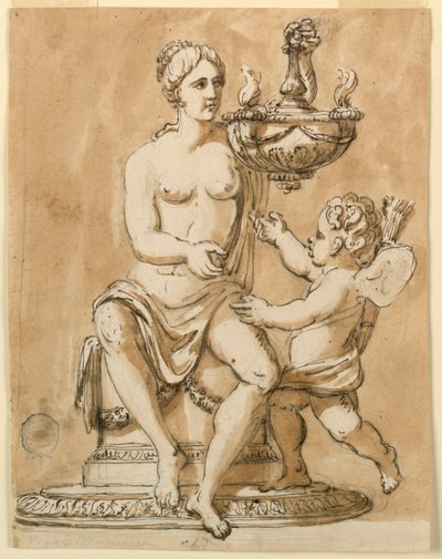 Oil Lamp by Giuseppe Barberi