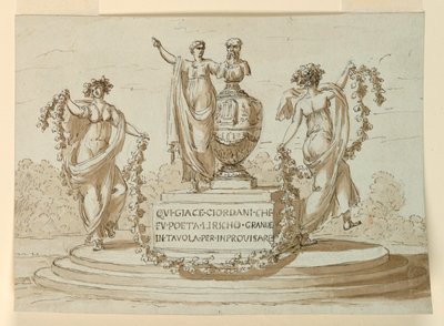 Sepulchral Monument for Poet Pietro Giodani by Giuseppe Barberi