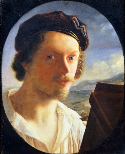 Self-portrait by Giuseppe Bezzuoli by Giuseppe Bezzuoli