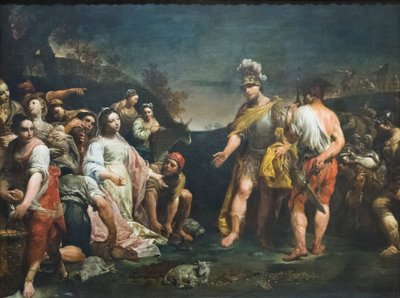 David and Abigail by Giuseppe Maria (1665 1747) Crespi