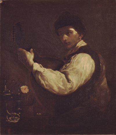 The Luteplayer by Giuseppe Maria Crespi