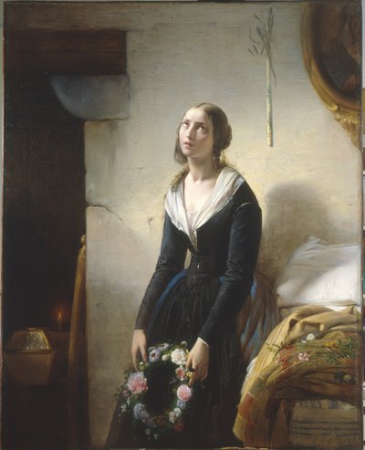 Mother Mourning the Death of Her Child by Giuseppe Molteni
