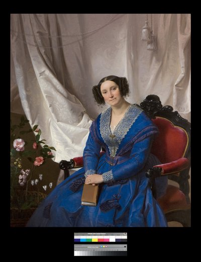 Portrait of Enestina Gavazzi Pascal by Giuseppe Molteni