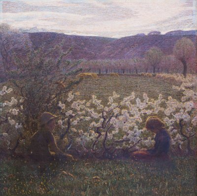 Flowering Meadow by Giuseppe Pellizza da Volpedo