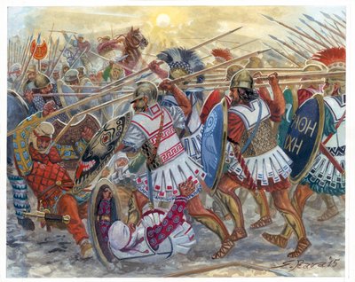 Battle of Cunaxa by Giuseppe Rava