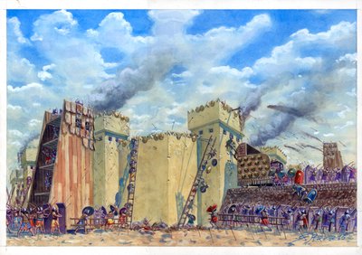 Siege of Tel Lachish by Giuseppe Rava