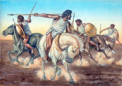The Carthaginian heavy cavalry by Giuseppe Rava