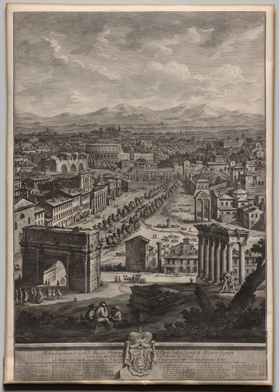 The Campo Vaccino by Giuseppe Vasi
