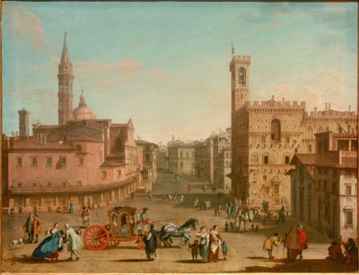The Piazza San Firenze by Giuseppe Zocchi