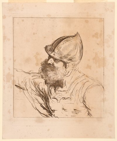 Head of a Soldier by Giuseppe Zocchi