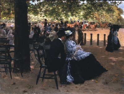 Flirtation, Hyde Park by Giuseppe de Nittis