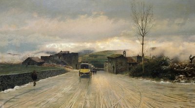 Crossing of the Apennines by Giuseppe or Joseph de Nittis