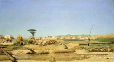 Farmhouse Near Naples by Giuseppe or Joseph de Nittis