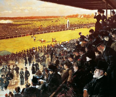Races at Longchamps by Giuseppe or Joseph de Nittis