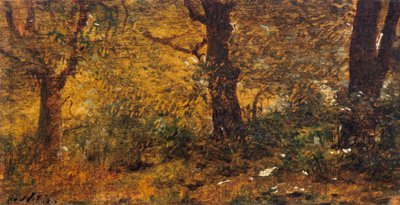 Study of Wood by Giuseppe or Joseph de Nittis