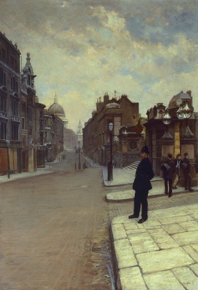 Sunday in London by Giuseppe or Joseph de Nittis