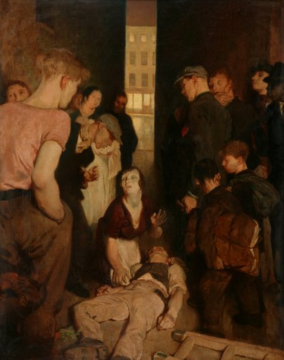 A Street Accident by Glyn Warren Philpot