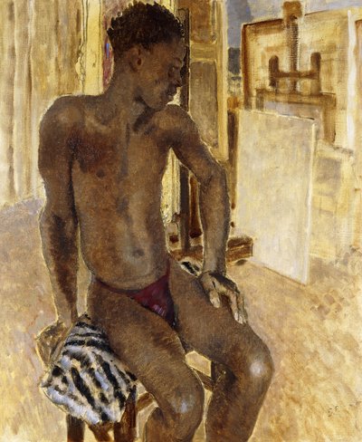 Black Model in the Studio by Glyn Warren Philpot