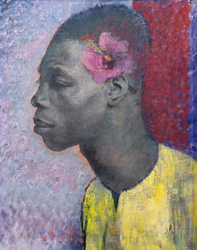Head of a black person by Glyn Warren Philpot