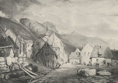 Entrée du Village des Bains by Godefroy Engelmann