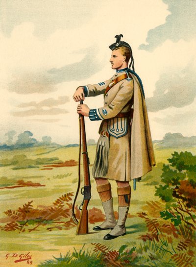 The London Scottish - Volunteers by Godfrey Douglas Giles