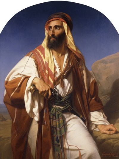 A Bedouin Chieftain by Godfried Guffens