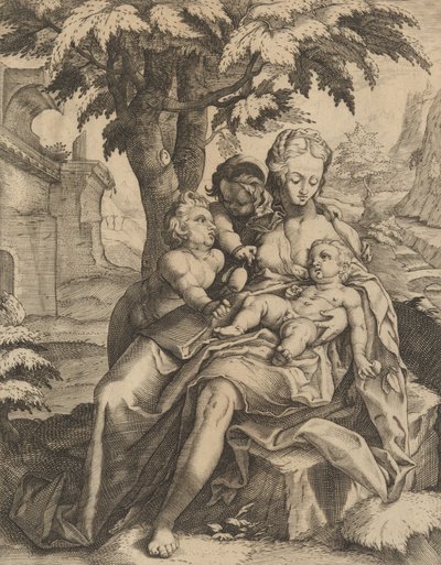 Charity by Goltzius School