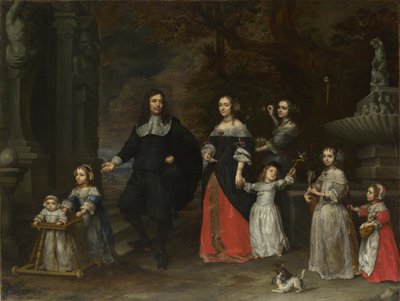 A Family Group, ca 1664 by Gonzales Coques