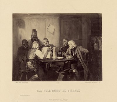 Les Politiques de Village by Scholesser by Goupil and Cie.