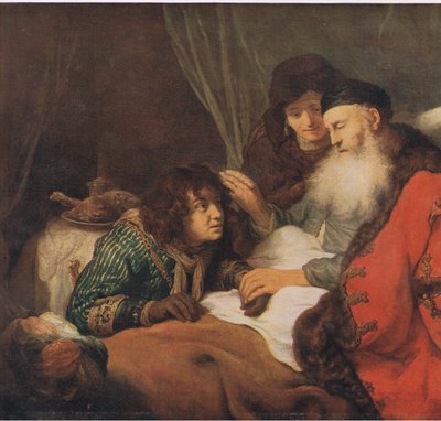 Isaac blessing Jacob by Govaert Flinck