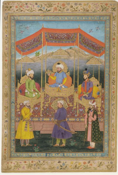 Ancestral group of Mughal rulers, 18th century by Govardhan