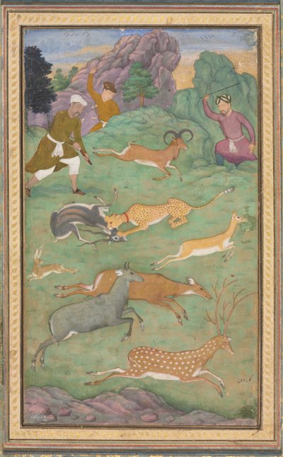 Antelope and Deer Hunt (c. 1602-1604) by Govardhan