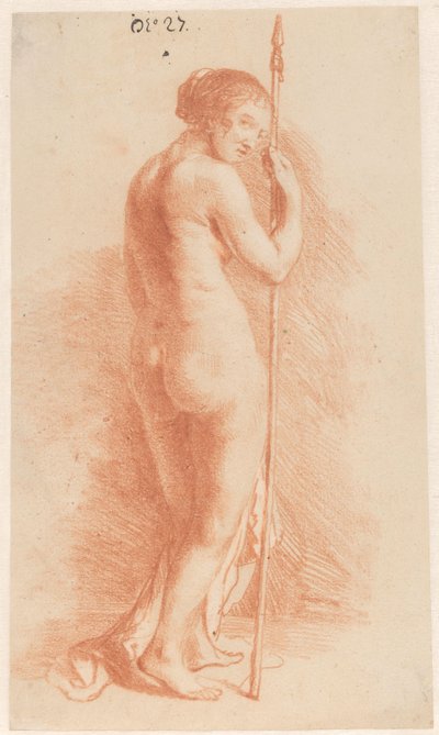 Standing Woman with a Spear by Govert Flinck (attributed to)